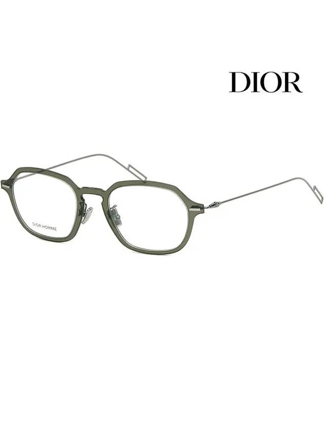 Glasses frame DISAPPEAR04 1ED transparent horn rim green square - DIOR - BALAAN 1