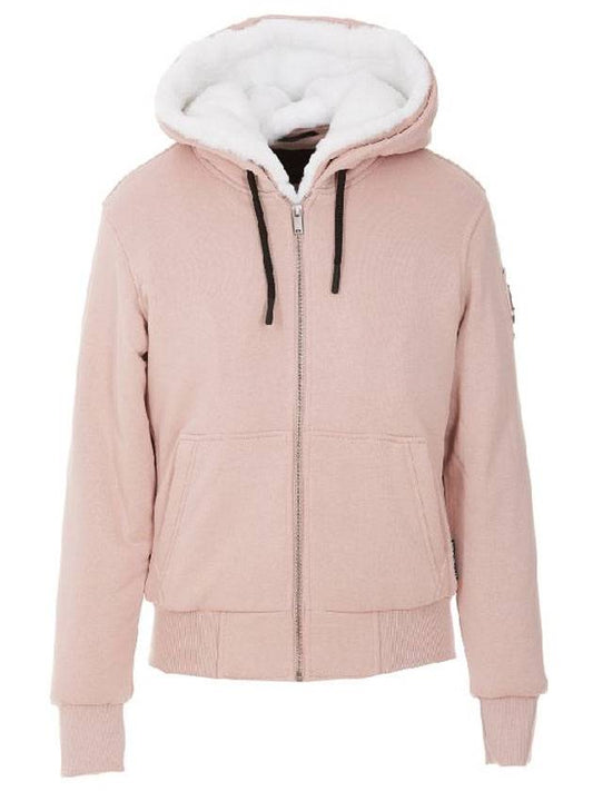 Classic Bunny 3 White Lining Zip Up Hoodie Rose Smoke - MOOSE KNUCKLES - BALAAN 1