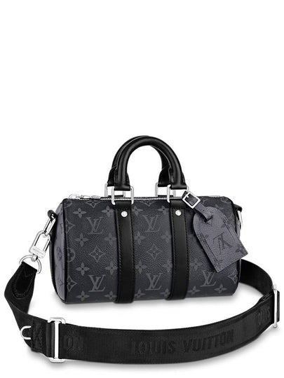 Keepall Bandouliere 25 Monogram Eclipse Cross Bag Black - LOUIS VUITTON - BALAAN 2