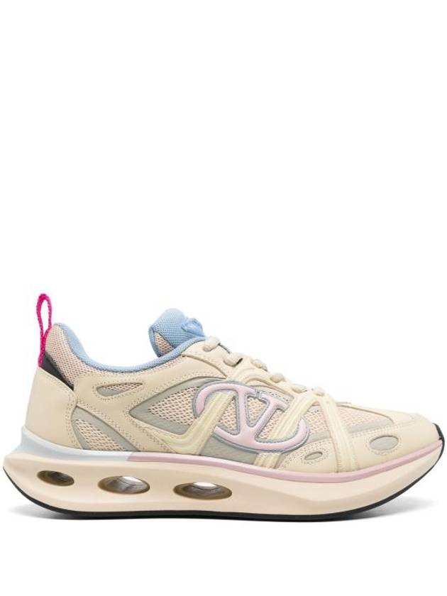 V Logo Easyjog Low Top Sneakers Beige - VALENTINO - BALAAN 2