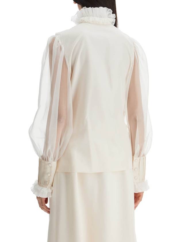 silk blouse with ruffles - VALENTINO - BALAAN 3