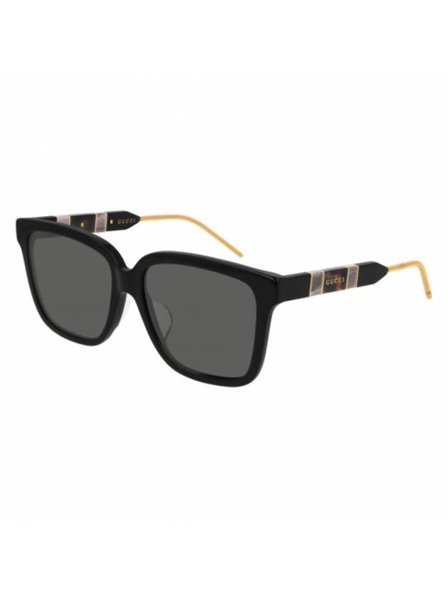 Eyewear Asian Fit Horn-Rim Sunglasses Black - GUCCI - BALAAN.