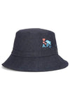 Rou Dolphin Denim Bucket Hat Indigo - A.P.C. - BALAAN 3