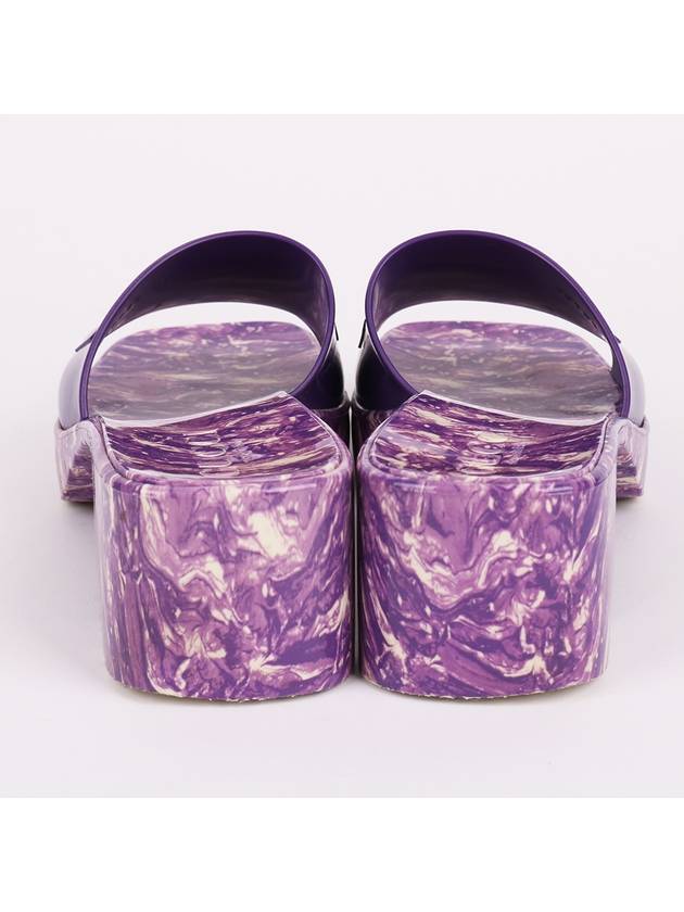 Logo Marble Sole Purple Women s Slides 700989 - GUCCI - BALAAN 6