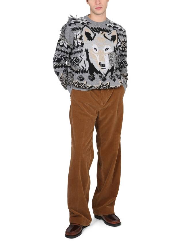 Wolf Knit Top Gray - ETRO - BALAAN 3