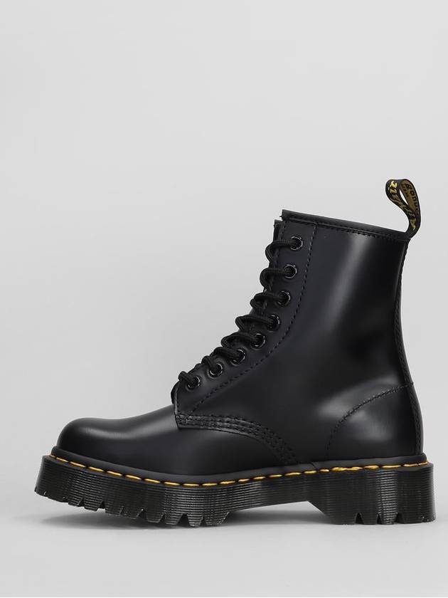 1460 Bex Smooth Leather Platform Worker Boots Black - DR. MARTENS - BALAAN 4