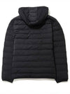 Poly Twill Rib 4-Bar Down Hoodie Jacket Charcoal - THOM BROWNE - BALAAN 3