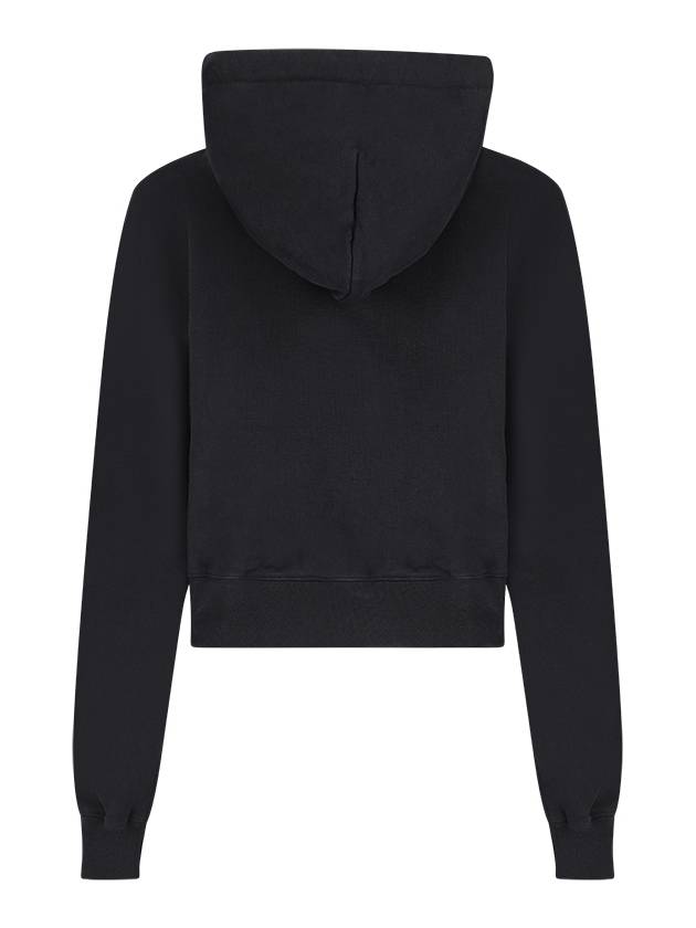 Le Sweatshirt Gros Grain Cotton Hoodie Black - JACQUEMUS - BALAAN 3