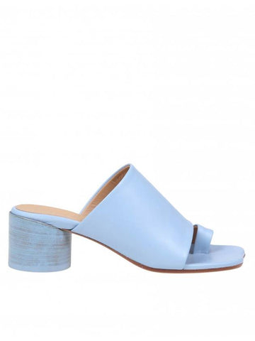 Cyliner Toe Ring Sandal Heels Light Blue - MAISON MARGIELA - BALAAN 1