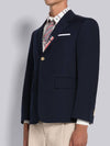 Typewriter Cloth Grosgrain Placket Sport Jacket Navy - THOM BROWNE - BALAAN 3