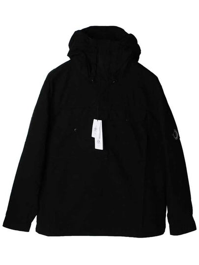 Men's Lens Wappen Hooded Anorak Black - CP COMPANY - BALAAN 2