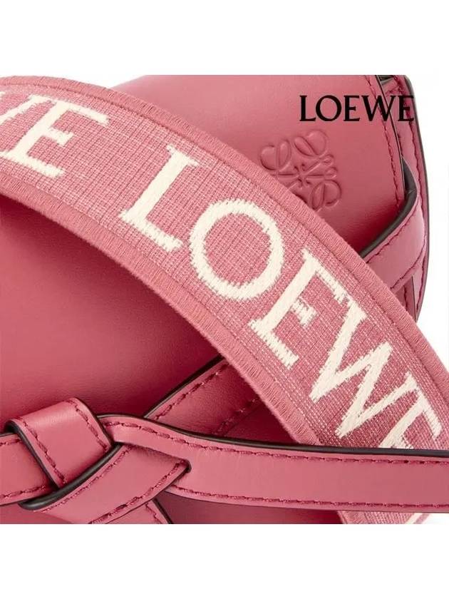 Mini Gate Dual Soft Calfskin Cross Bag Plum Rose - LOEWE - BALAAN 8