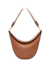 Luna Hobo Calfskin Shoulder Bag Brown - LOEWE - BALAAN 1