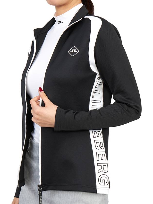 Golfwomen's Mid Layer Regular Fit Jacket Black - J.LINDEBERG - BALAAN 7