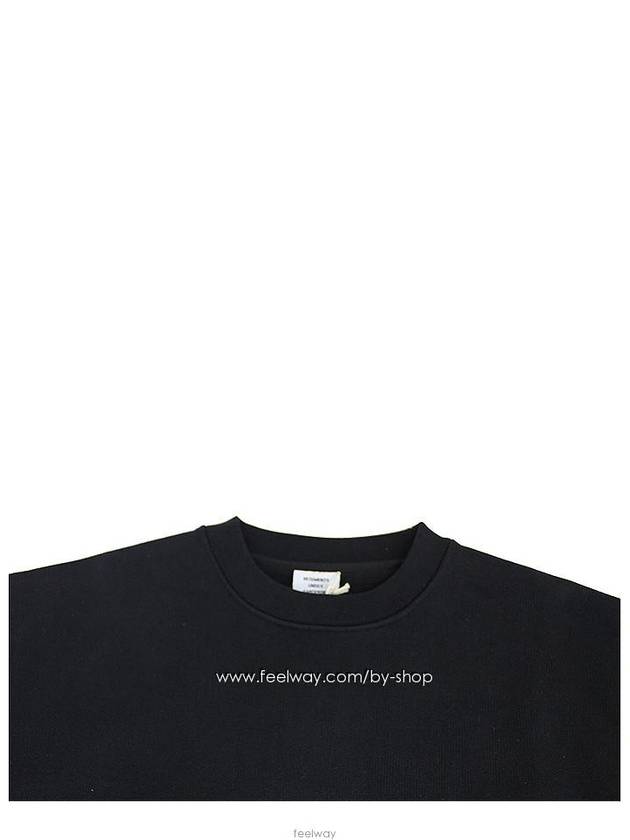 Security Crew Neck Sweatshirt Black - VETEMENTS - BALAAN 7