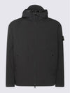 Compass Badge Hooded Jacket Black - STONE ISLAND - BALAAN 2