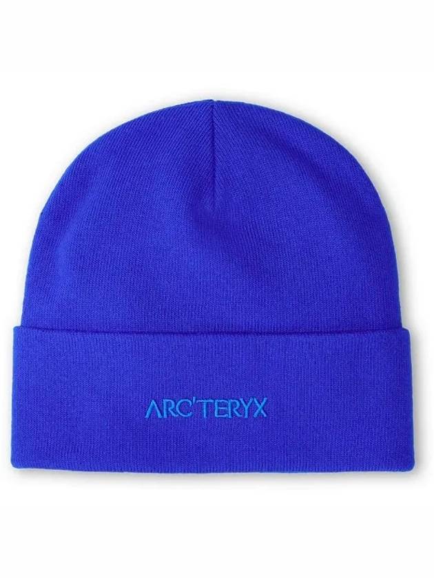 Word Toque Embroidery Logo Beanie Blue - ARC'TERYX - BALAAN 2