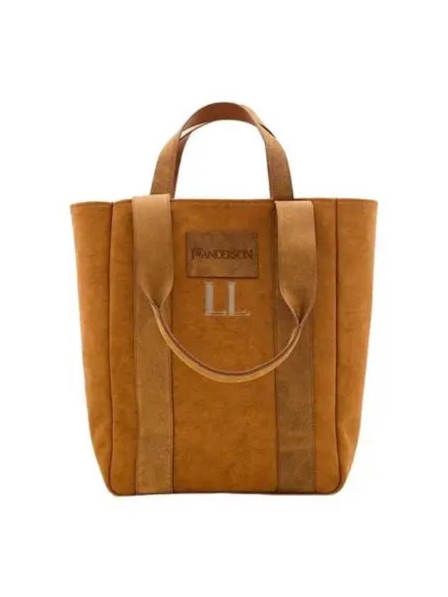 Workwear Logo Patch Top Handle Tote Bag Caramel - JW ANDERSON - BALAAN 2