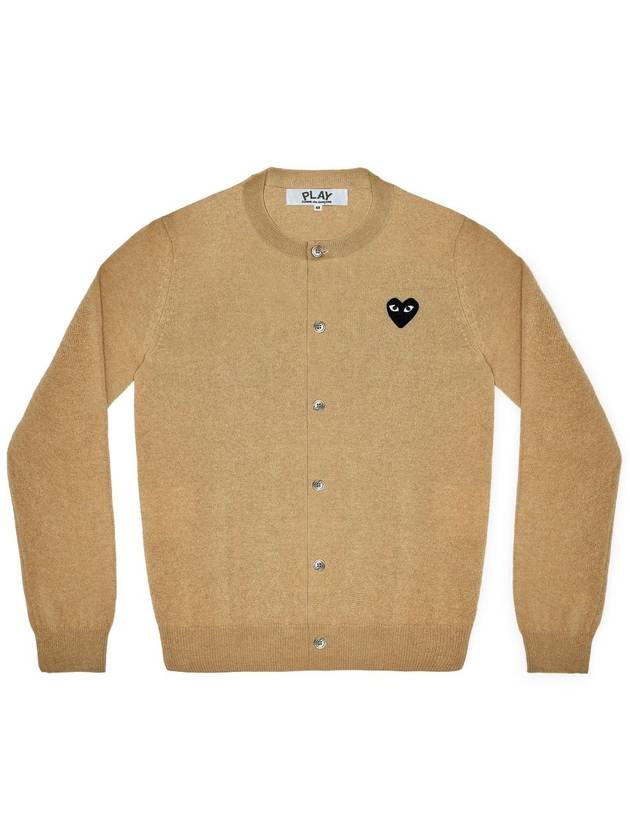 Black Heart Waffen Wool Cardigan - COMME DES GARCONS - BALAAN 1