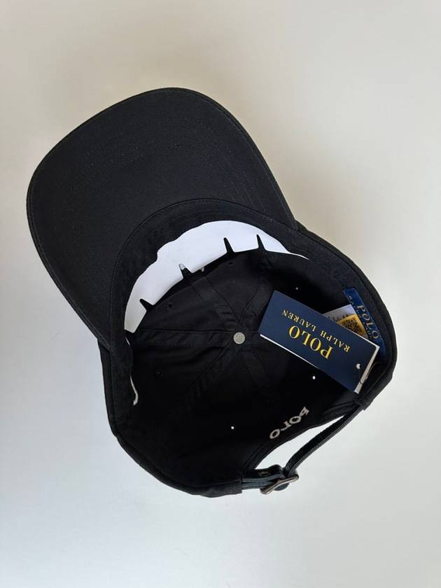 Big Pony Logo Ball Cap Black - POLO RALPH LAUREN - BALAAN 6