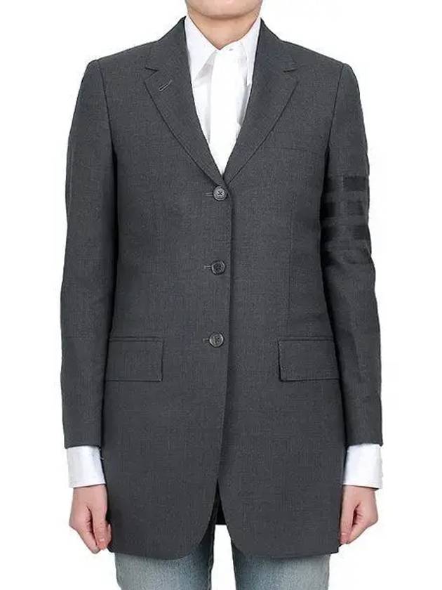 4 Bar Wool Jacket Grey - THOM BROWNE - BALAAN 2