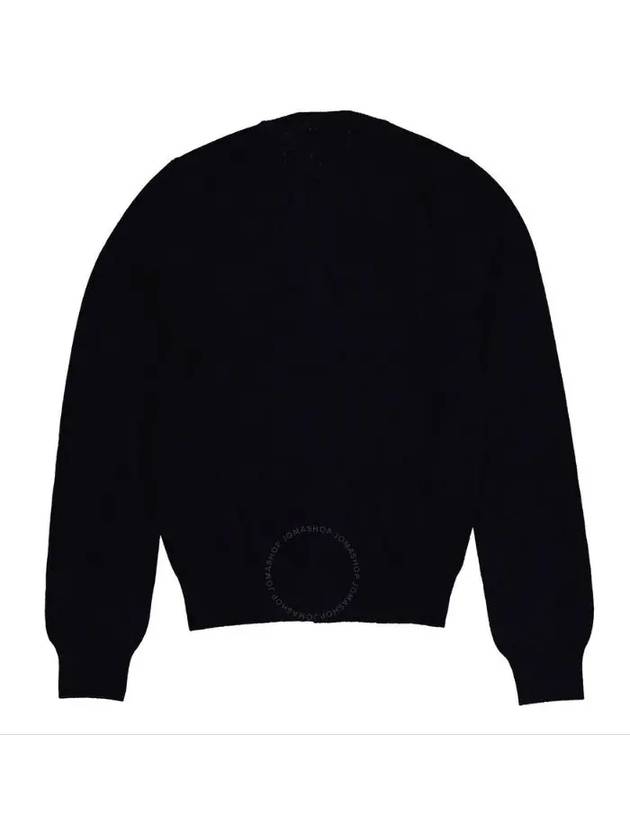 Gold Heart Wappen Wool Cardigan Navy - COMME DES GARCONS - BALAAN 4