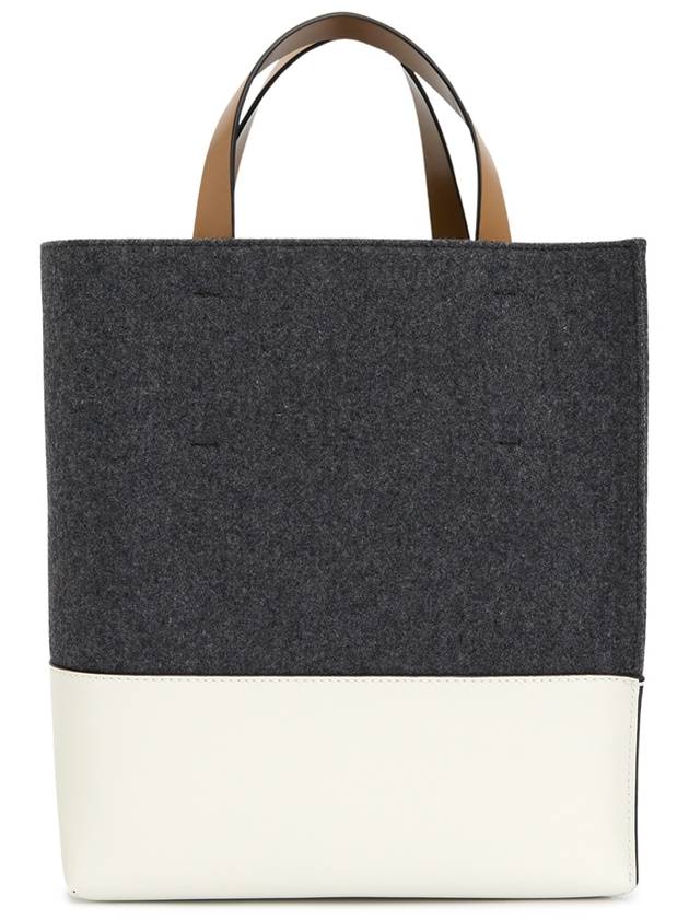 Museo Color Block Tote Bag Grey - MARNI - BALAAN 5