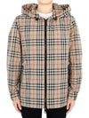 Check Hooded Jacket Archive Beige - BURBERRY - BALAAN 3