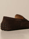 Men's Suede Gommino Driving Shoes Brown - TOD'S - BALAAN 4