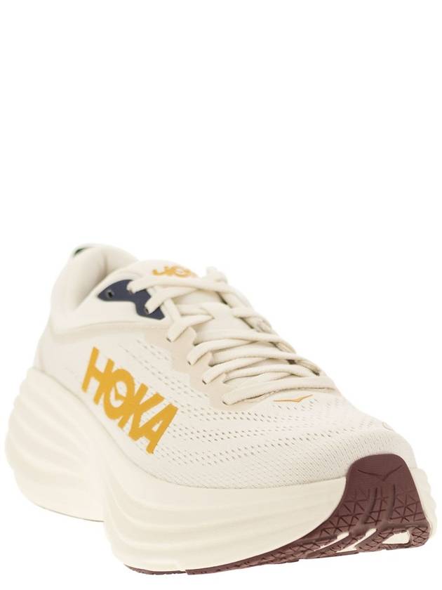 Bondi 8 Low Top Sneakers Oat Milk Alabaster - HOKA ONE ONE - BALAAN 3