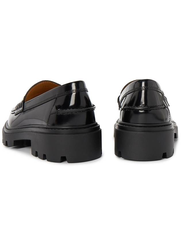 Women's Kate Metal Chain Leather Loafers Black - TOD'S - BALAAN 7