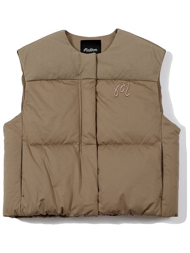 Soft Utility Crop Vest DARK BEIGE WOMAN - MALBON GOLF - BALAAN 1