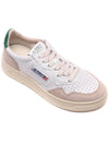 Medalist Suede Green Tab Low Top Sneakers White Beige - AUTRY - BALAAN 4