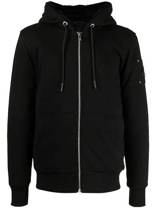 Classic Bunny Zip Up Hoodie Black Lining Black - MOOSE KNUCKLES - BALAAN 2