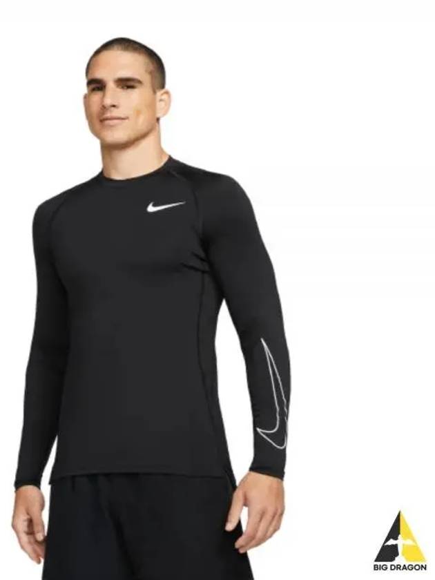 Men's Pro Dri-Fit Slim Long Sleeve T-Shirt Black - NIKE - BALAAN 2