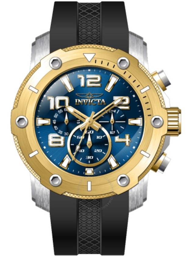 Invicta Pro Diver Chronograph GMT Quartz Blue Dial Men's Watch 45740 - INVICTA - BALAAN 1