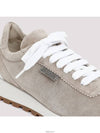 Chain Suede Low Top Sneakers Beige - BRUNELLO CUCINELLI - BALAAN 5