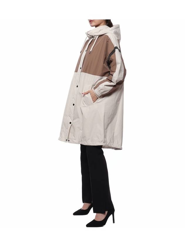 Women's Monili Hooded Long Jacket AMB5749558P CQ756 22F - BRUNELLO CUCINELLI - BALAAN 4