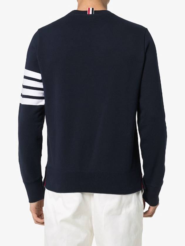 4 Bar Loopback Jersey Sweatshirt Navy - THOM BROWNE - BALAAN 5