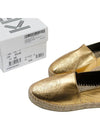 Embossed Metallic Espadrilles Gold - KENZO - BALAAN 9