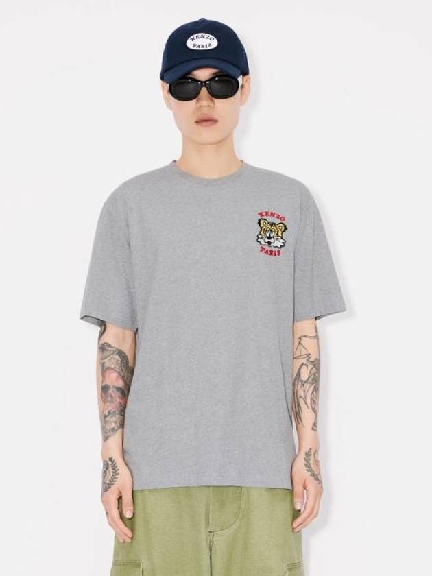 Verdy Market Genderless Embroidered Short Sleeve T-Shirt Pearl Grey - KENZO - BALAAN 6