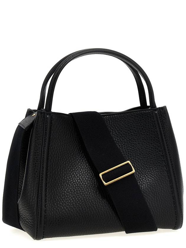 All Time Medium Grainy Calfskin Tote Bag Black - VALENTINO - BALAAN 3