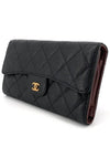 Classic caviar flap long wallet - CHANEL - BALAAN 5