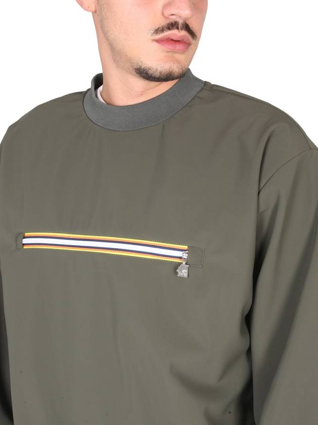 SWEATSHIRT WITH FRONT POCKET - K-WAY - BALAAN 4