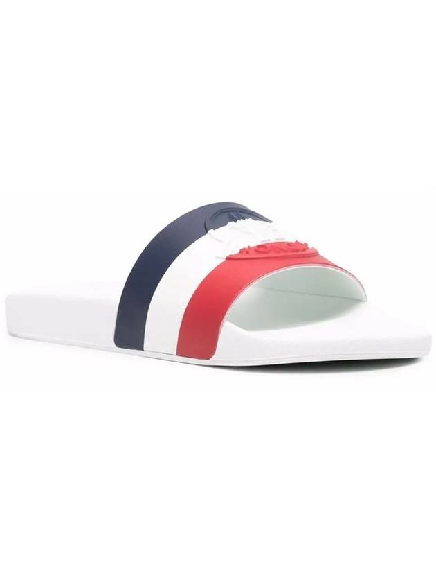 JEANNE Three Stripes Logo Slippers 4C000 60 01A49 002 - MONCLER - BALAAN 3