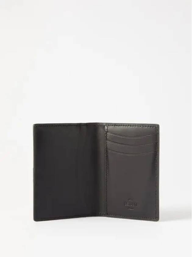 Jagua Scritto Logo Leather Card Holder Brown - BERLUTI - BALAAN 3