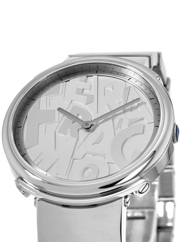 Logomania 35MM Silver Watch Silver - SALVATORE FERRAGAMO - BALAAN 3