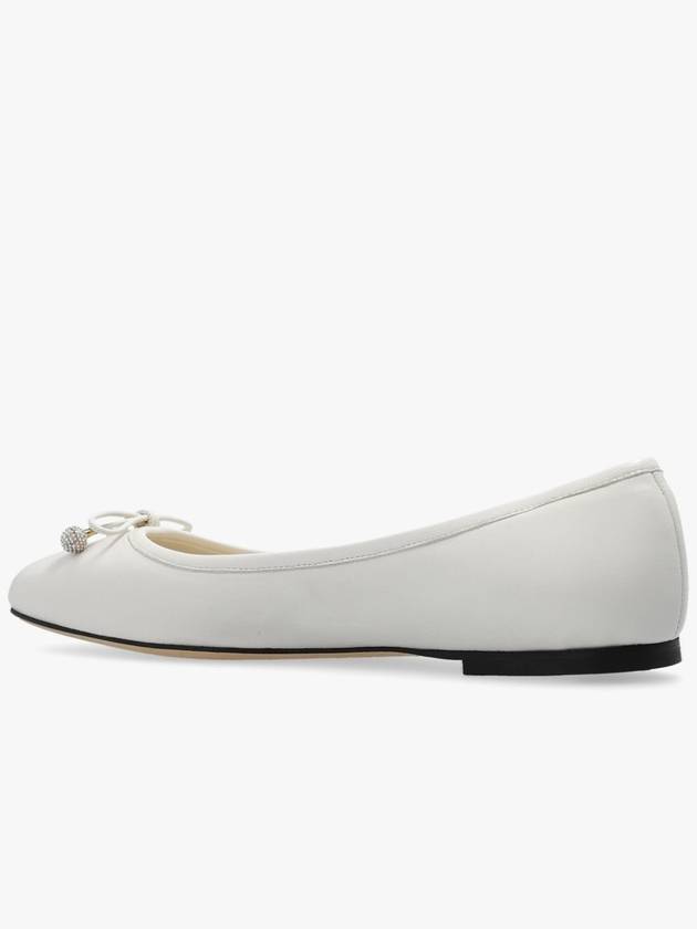 Jimmy Choo ‘Elme’ Leather Ballet Flats, Women's, Cream - JIMMY CHOO - BALAAN 5