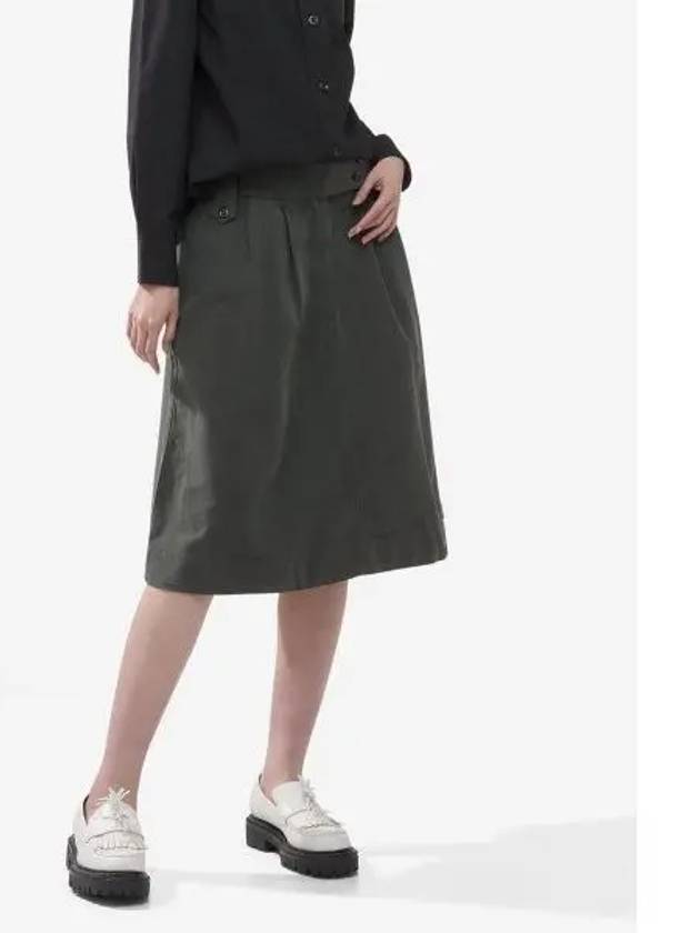 MHL Uniform Skirt Dark Green WHSK0068A23KWQDKG - MARGARET HOWELL - BALAAN 1