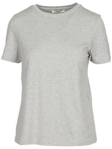Women's ANGRI Bag Logo Short Sleeve T-Shirt Gray - S MAX MARA - BALAAN 1